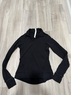 lululemon athletica Black Long-Sleeve Half-Zip Pullover